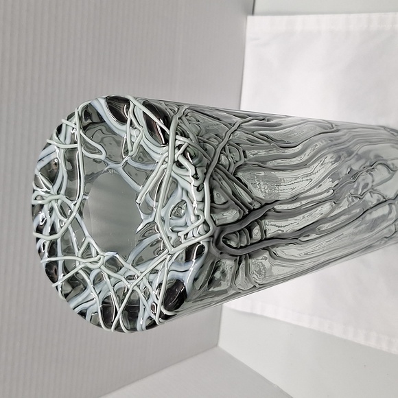 #AFF Blown glass vase smokey grey - Picture 5 of 6